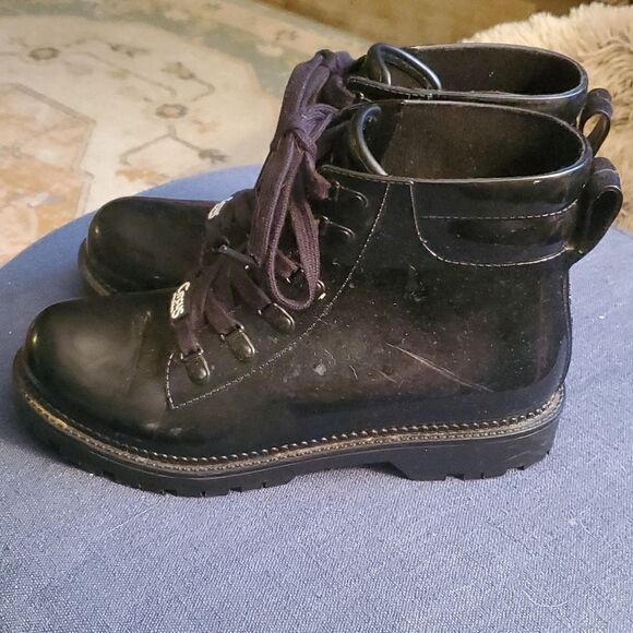 Circus By Sam Edelman Women's Shoes Sam Edelman Circus Kascade Blue Rain Boots - Picture 5 of 8